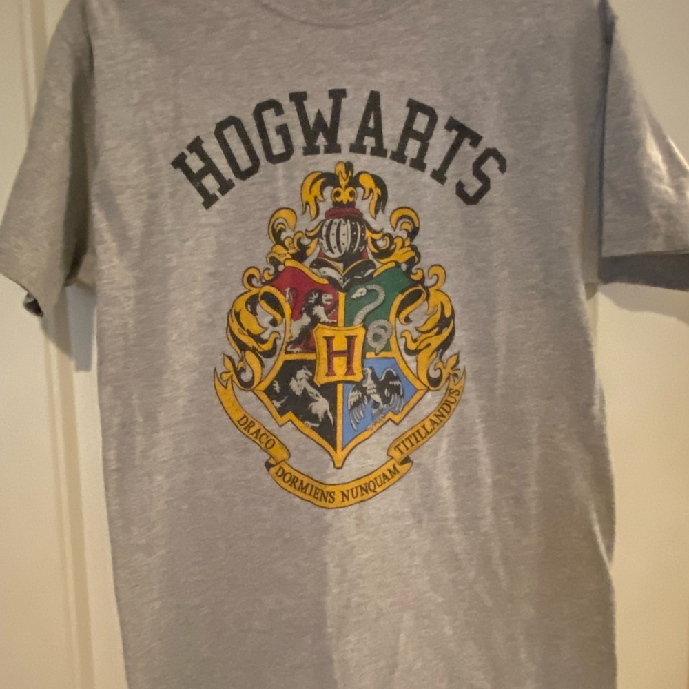 Warner Bros. Hogwarts Crest Gray Tee